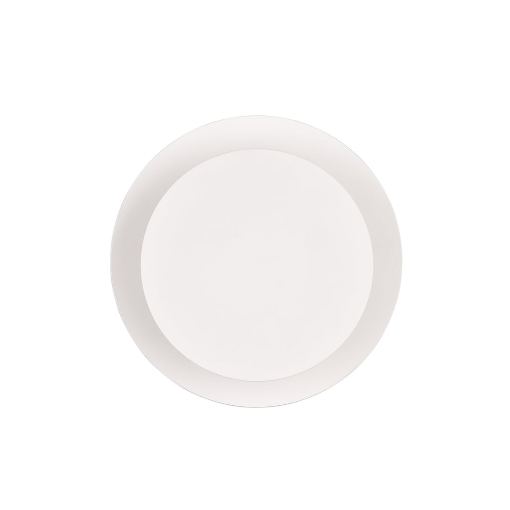 LED vegglampe Mio rund indirekte lys hvit matt Ø18 cm nærbilde metallfinish