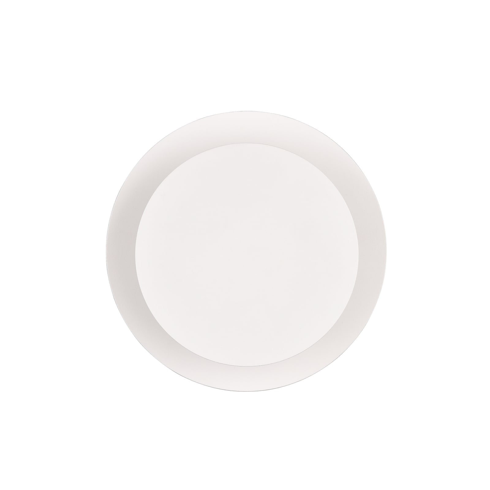 LED vegglampe Mio rund indirekte lys hvit matt Ø18 cm nærbilde metallfinish
