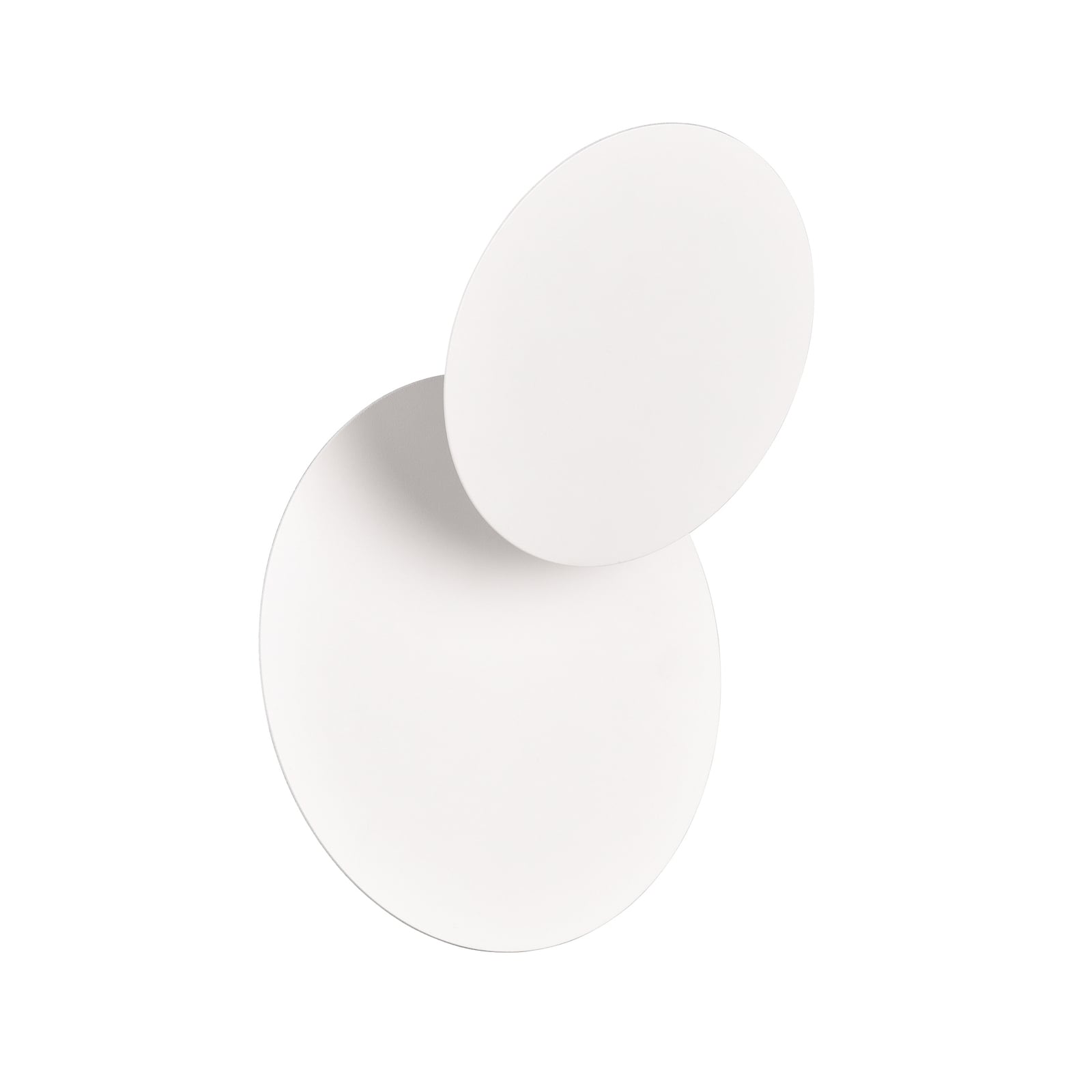 LED vegglampe Mio rund indirekte lys hvit matt Ø18 cm lysdetalj
