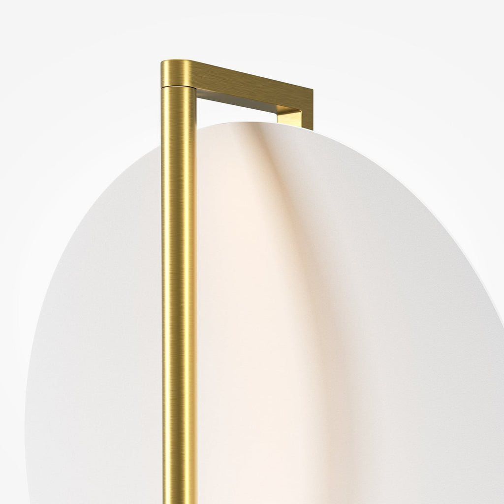 LED vegglampe Mira gull/hvit metall fra siden