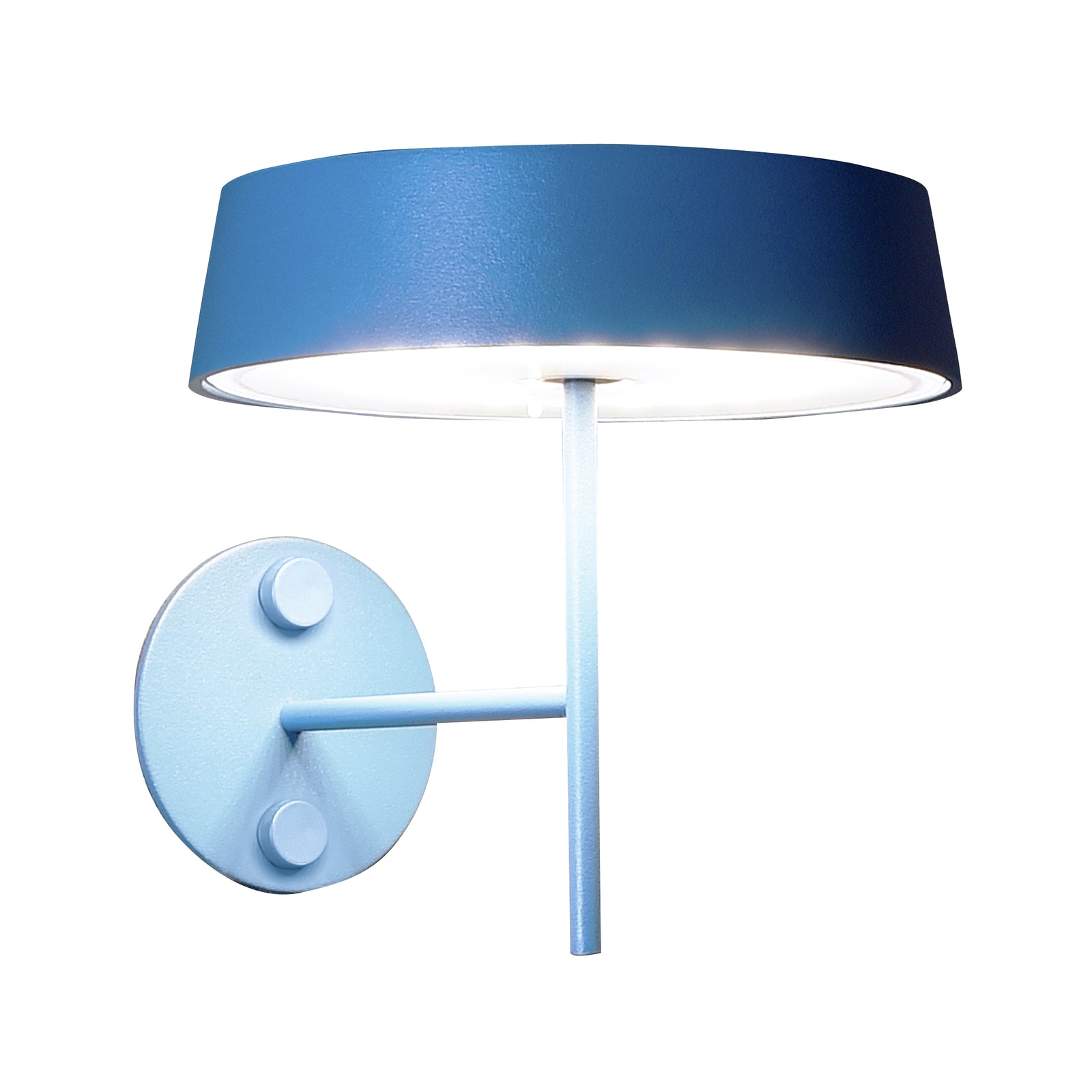 LED vegglampe Miram oppladbar dimbar blå IP54 forfra