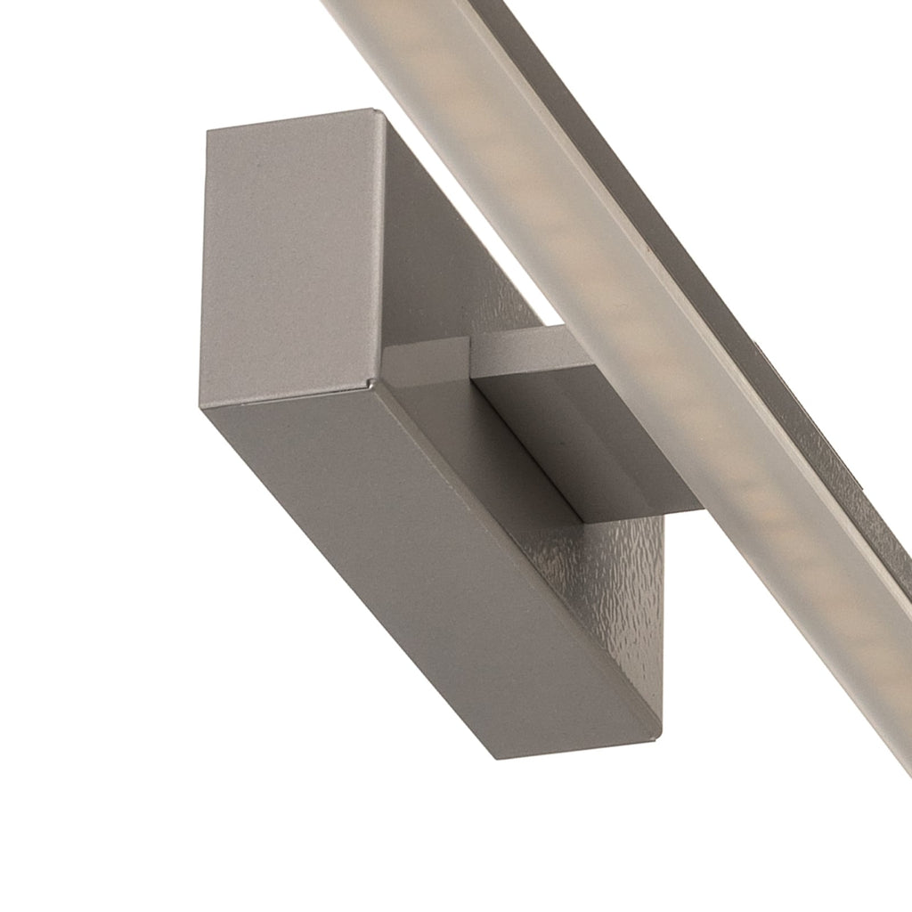 Nærbilde LED vegglampe Miroir aluminium 60 cm 3000K IP44