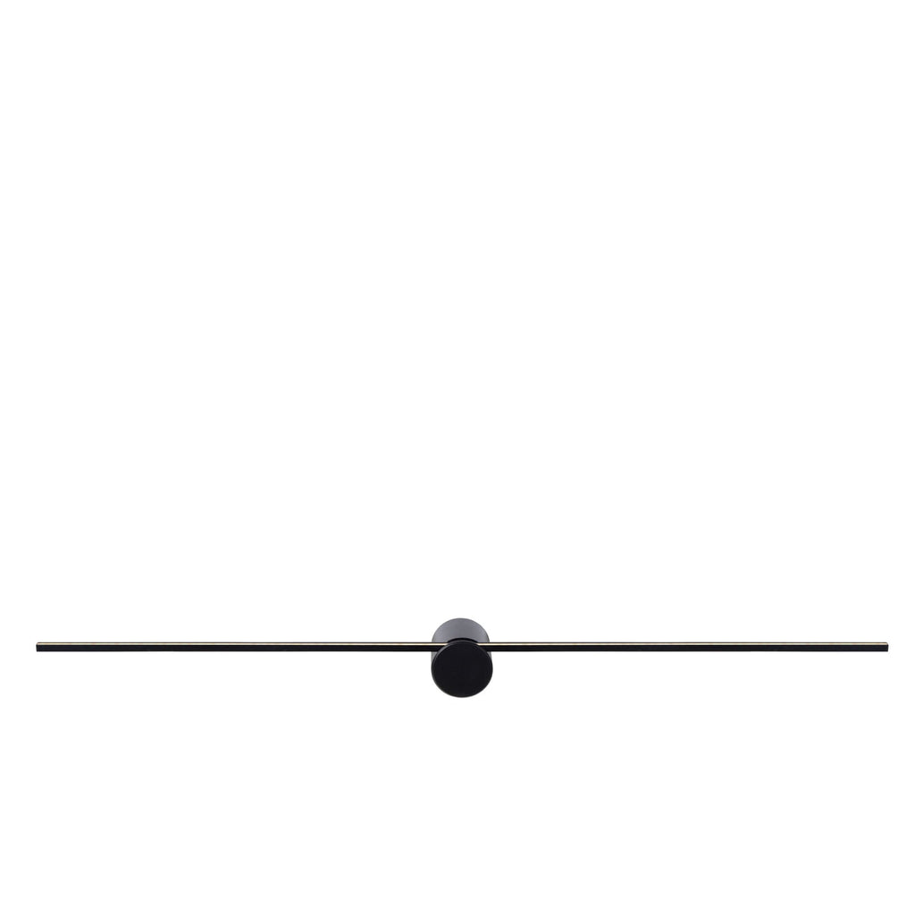 LED vegglampe Mizar svart aluminium 90 cm bakside
