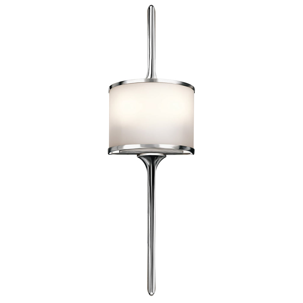 LED vegglampe Mona krom polert glass front