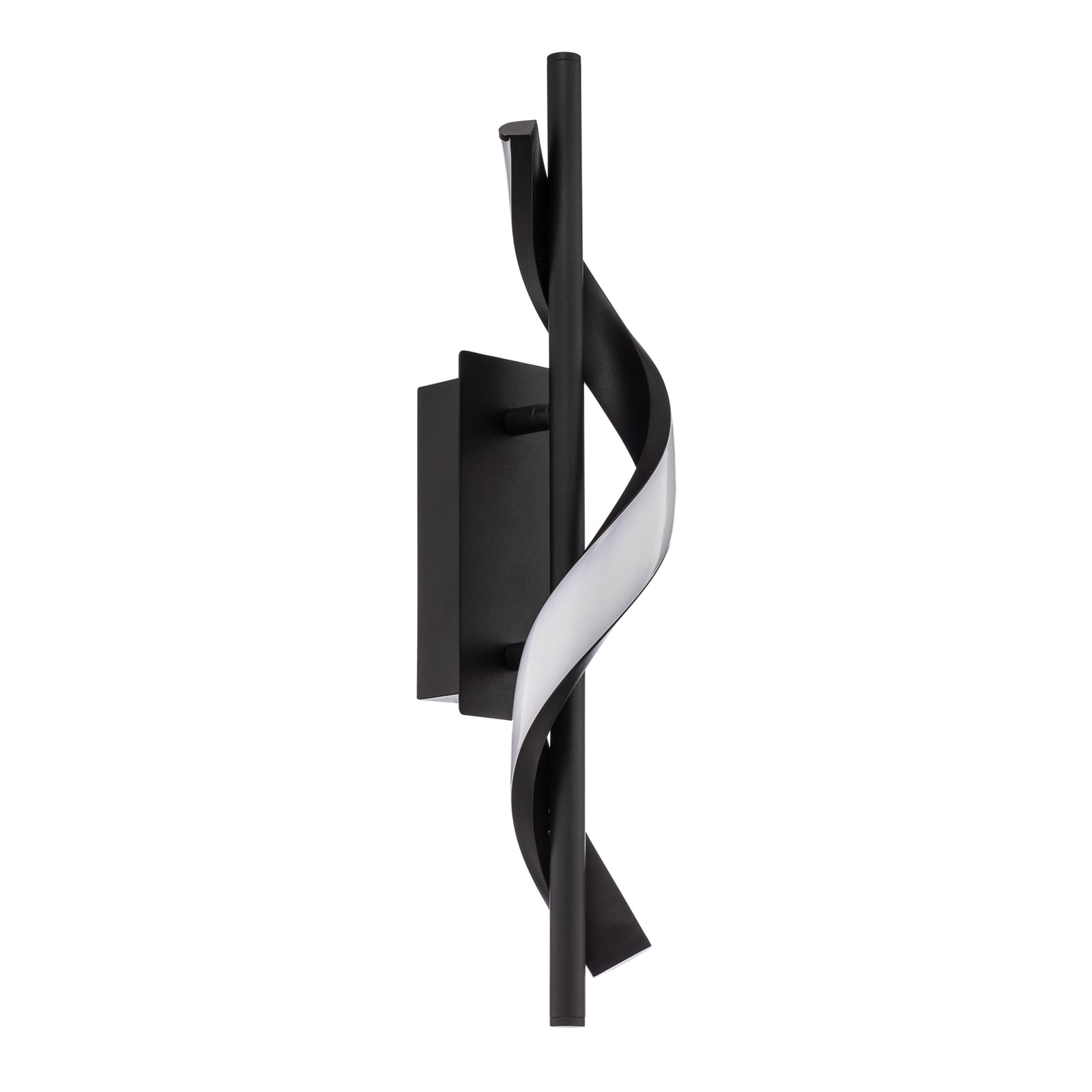 LED vegglampe Munja svart aluminium 45,5 cm montert