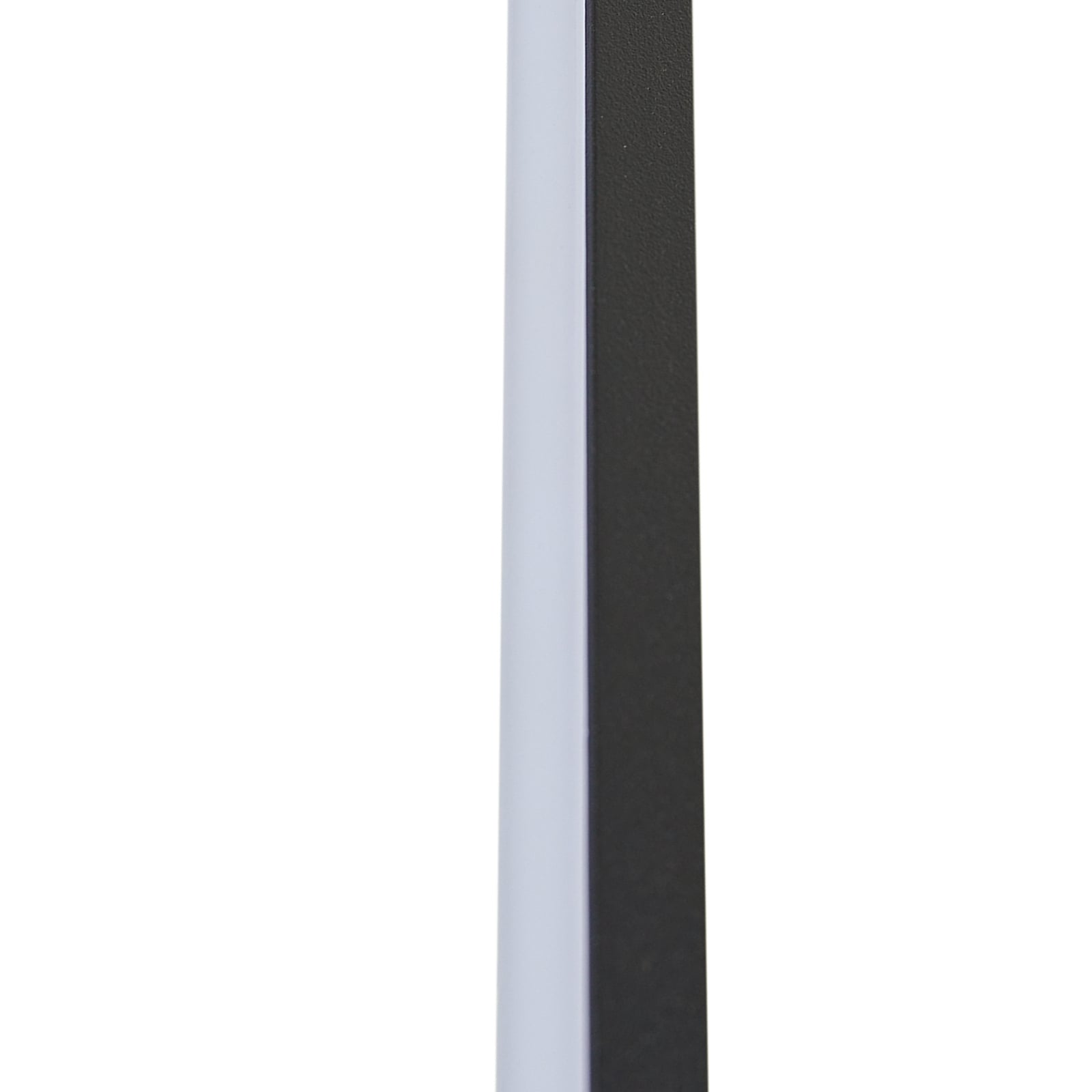LED vegglampe Natsumi svart aluminium 90 cm vinklet oversikt