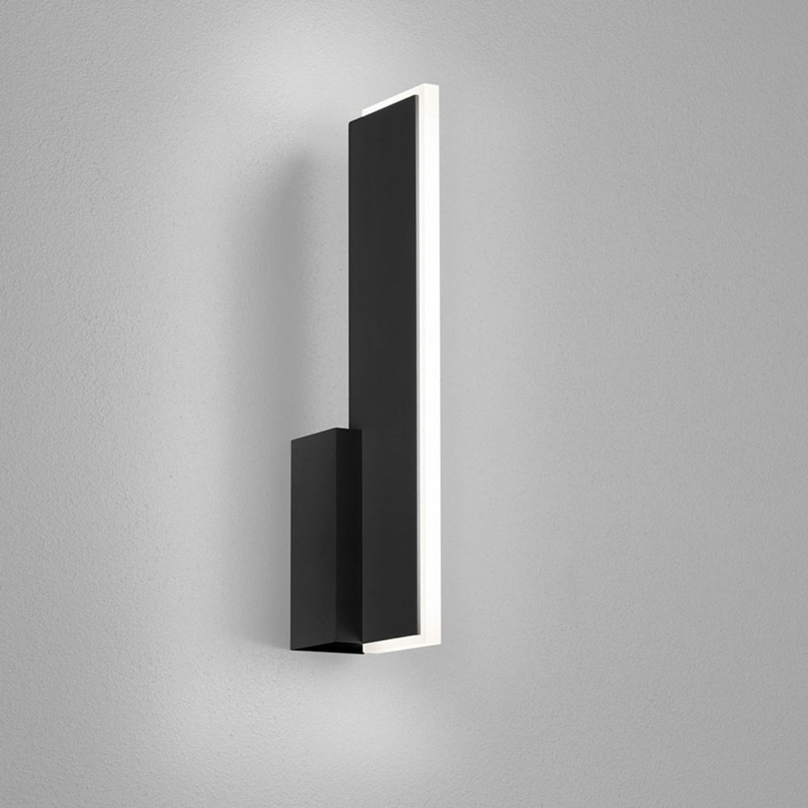 LED vegglampe Nex svart matt forfra
