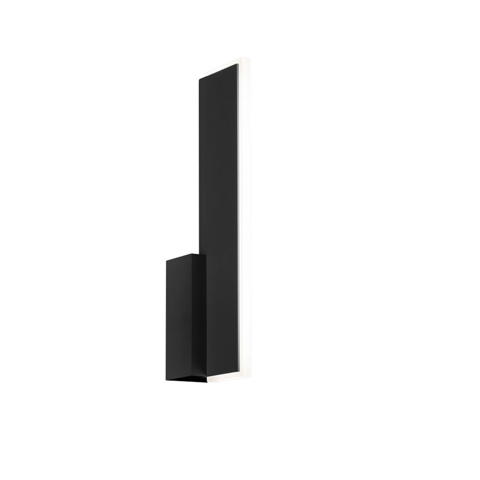 Montert LED vegglampe Nex svart matt i rom