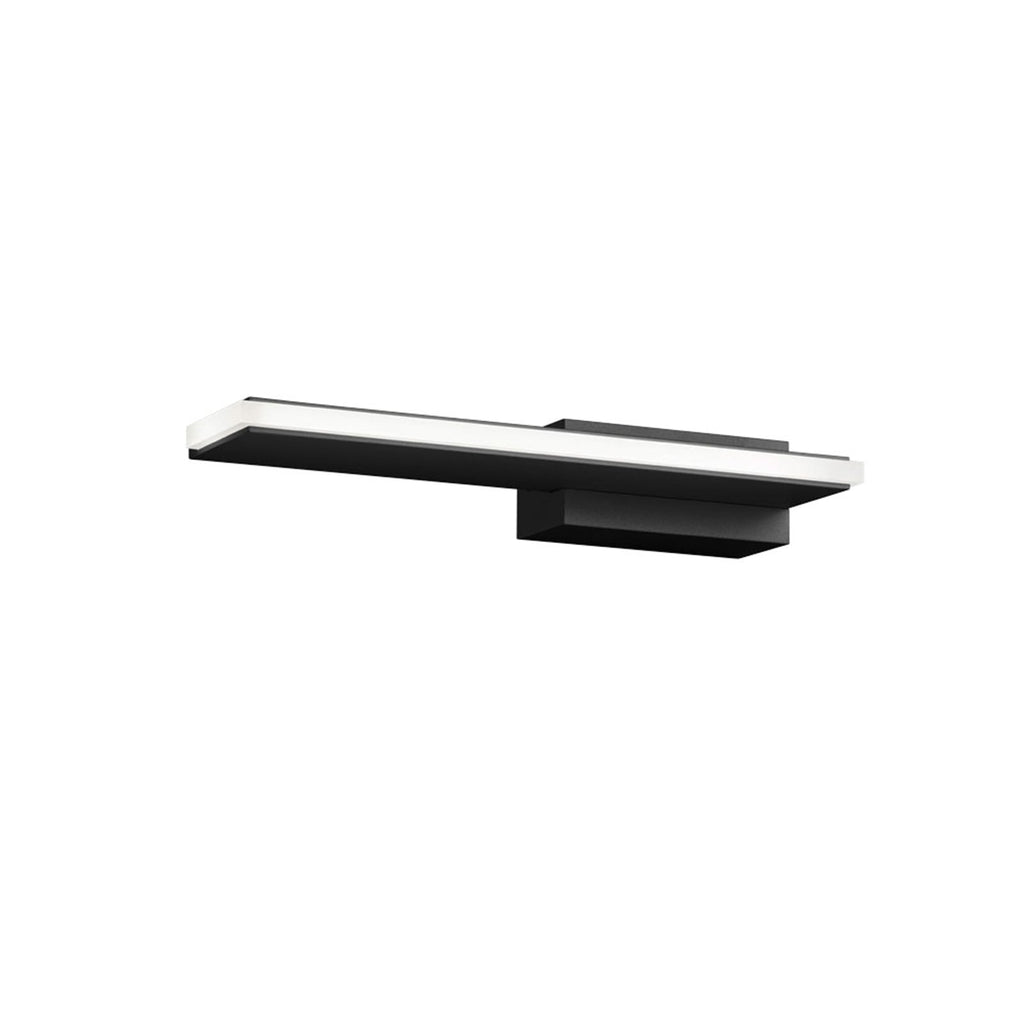 Nærbilde av LED vegglampe Nex svart matt