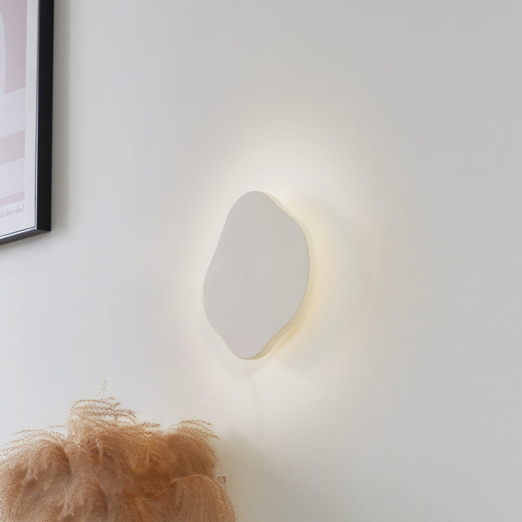 LED vegglampe Nielson gips beige dimbar 30 cm bakside