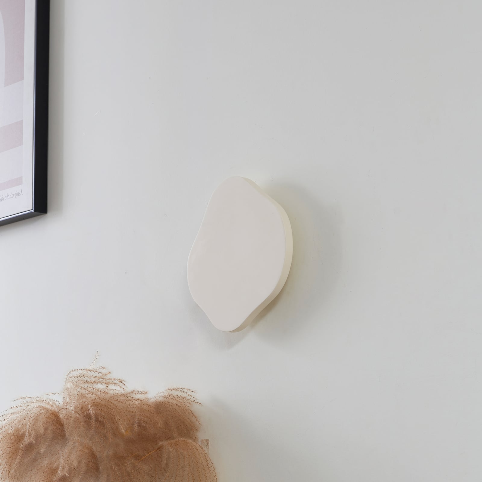 LED vegglampe Nielson gips beige dimbar 30 cm detalj