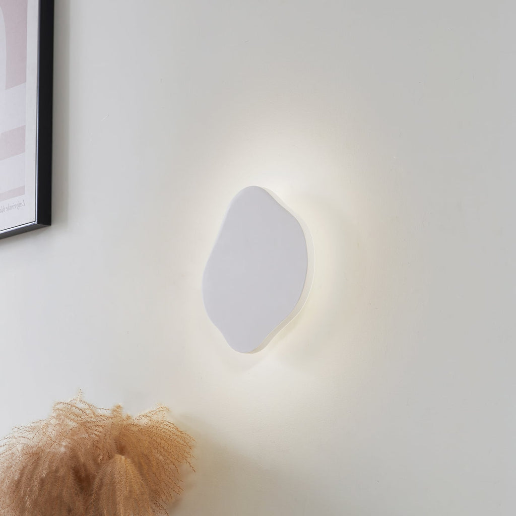 LED vegglampe Nielson hvit gips dimbar 30x30 cm bakside