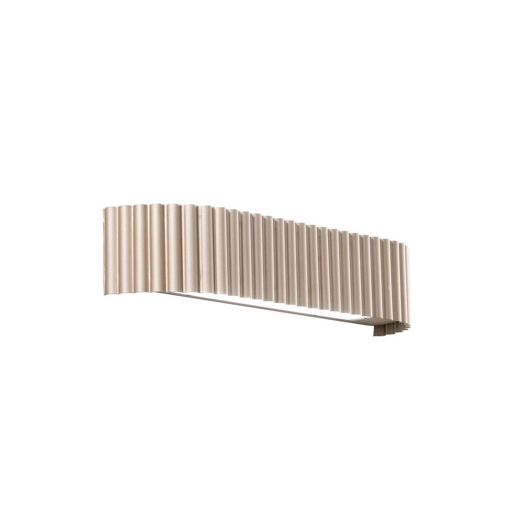 LED vegglampe Niike gullfarget metall 40 cm CCT bakside