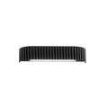 LED vegglampe Niike svart metall 40 cm forfra