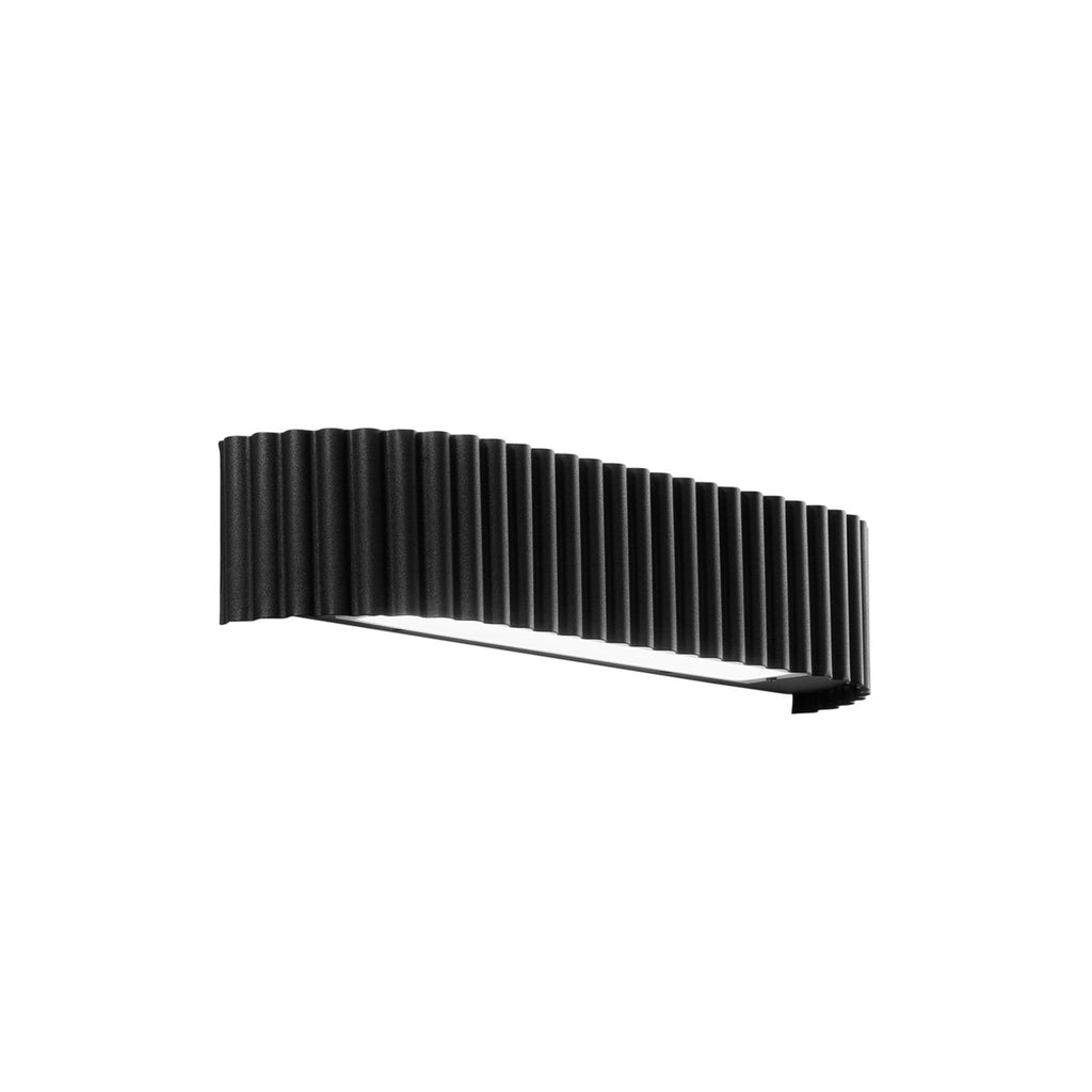 LED vegglampe Niike svart metall 40 cm bakside