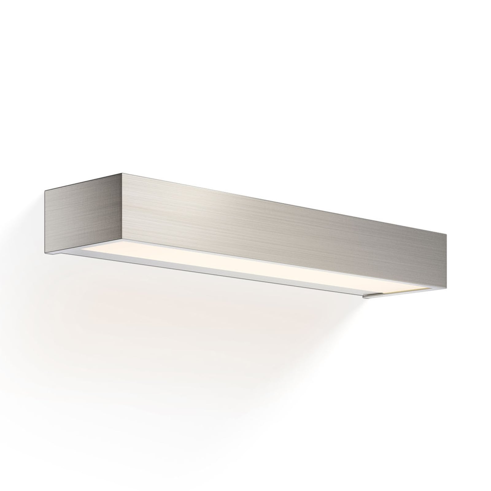 LED vegglampe nikkel opp og ned dimbar 40 cm IP44 - Decor Walther forfra