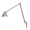 LED-vegglampe NJP lang arm lysegrå justerbar 10W forfra