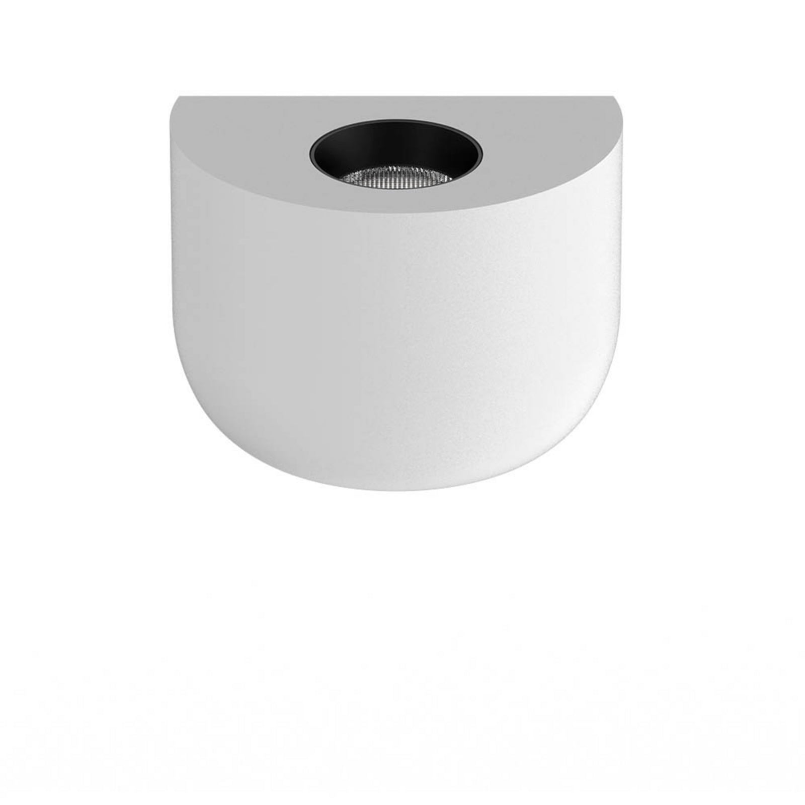 LED vegglampe Nyx hvit aluminium dimbar forfra