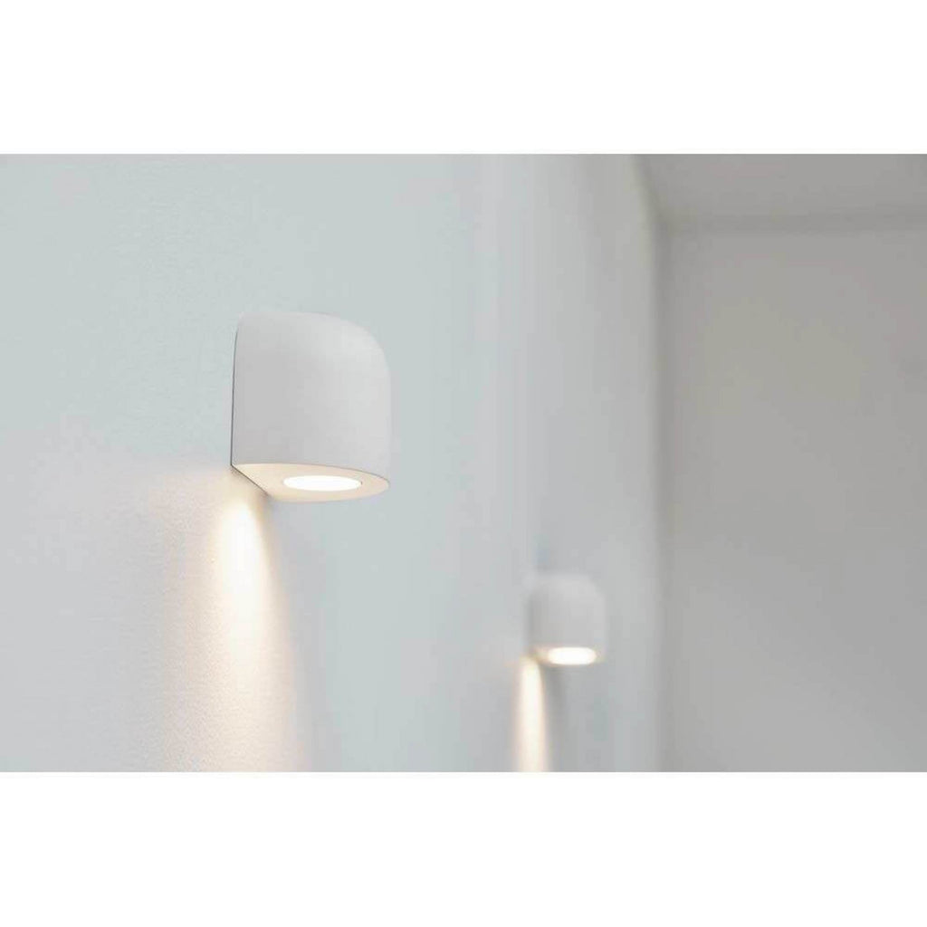 LED vegglampe Nyx hvit aluminium dimbar bakside