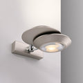 LED vegglampe Oculis 2-lys jern sølvfarget dimbar forfra