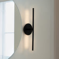 LED vegglampe Omni 2-lys svart aluminium 54 cm forfra
