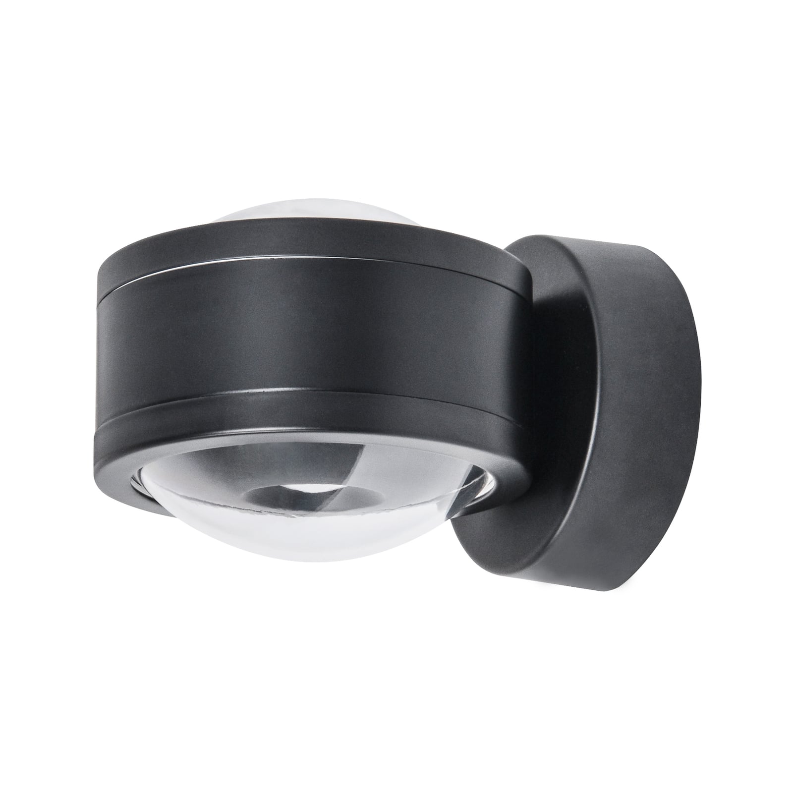 LED vegglampe opp og ned dimbar matt svart IP44 GX53 - MEGATRON foran