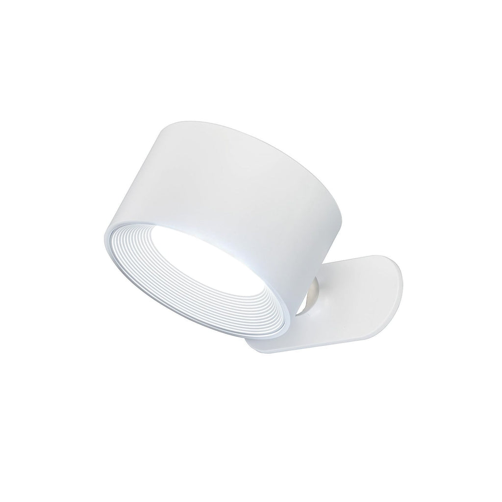 LED vegglampe oppladbar CCT dimbar med magnet hvit - FH Lighting forfra