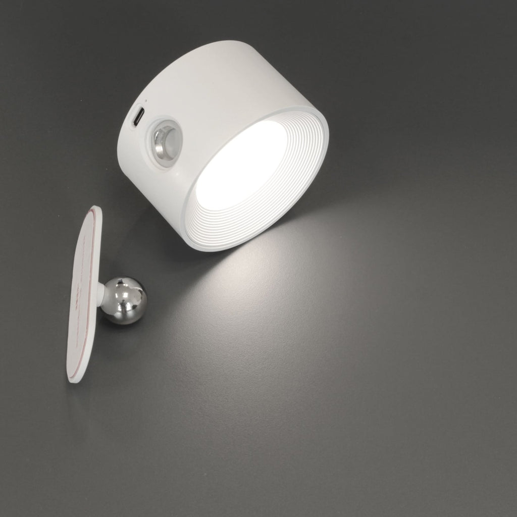 Detalj av LED vegglampe oppladbar CCT dimbar med magnet hvit - FH Lighting