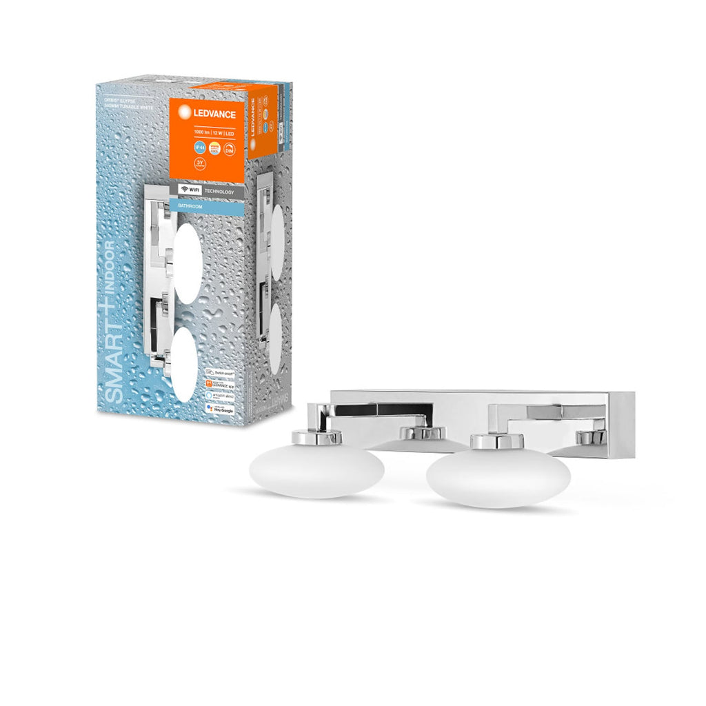 LED vegglampe Orbis Elypse 2-lys WiFi dimbar IP44 detalj