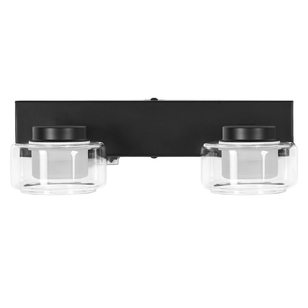 Montert LED-vegglampe ORBIS FLAME 2-lys svart CCT IP44 i baderom