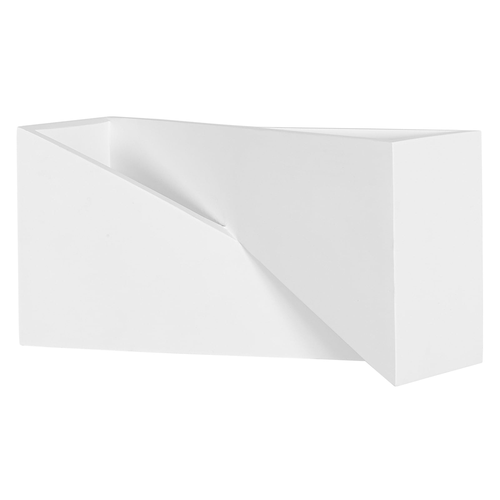 LED vegglampe Orbis Wall Cross plast hvit 30x15 cm 23W forfra