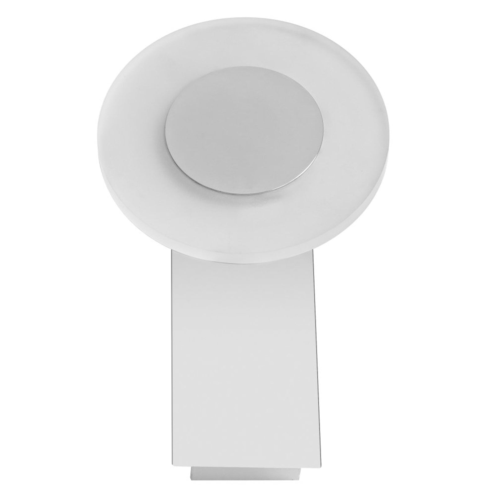 Bakside av LED vegglampe Orbis Wave dimbar sølv WiFi IP44 8W