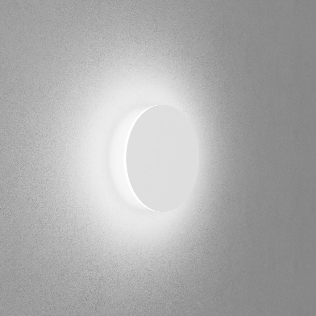 LED vegglampe Orbit indirekte lys aluminium hvit bakside