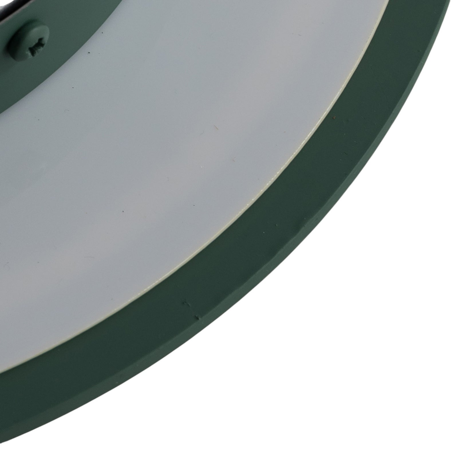 LED vegglampe Orios Plus grønn stål i moderne interiør
