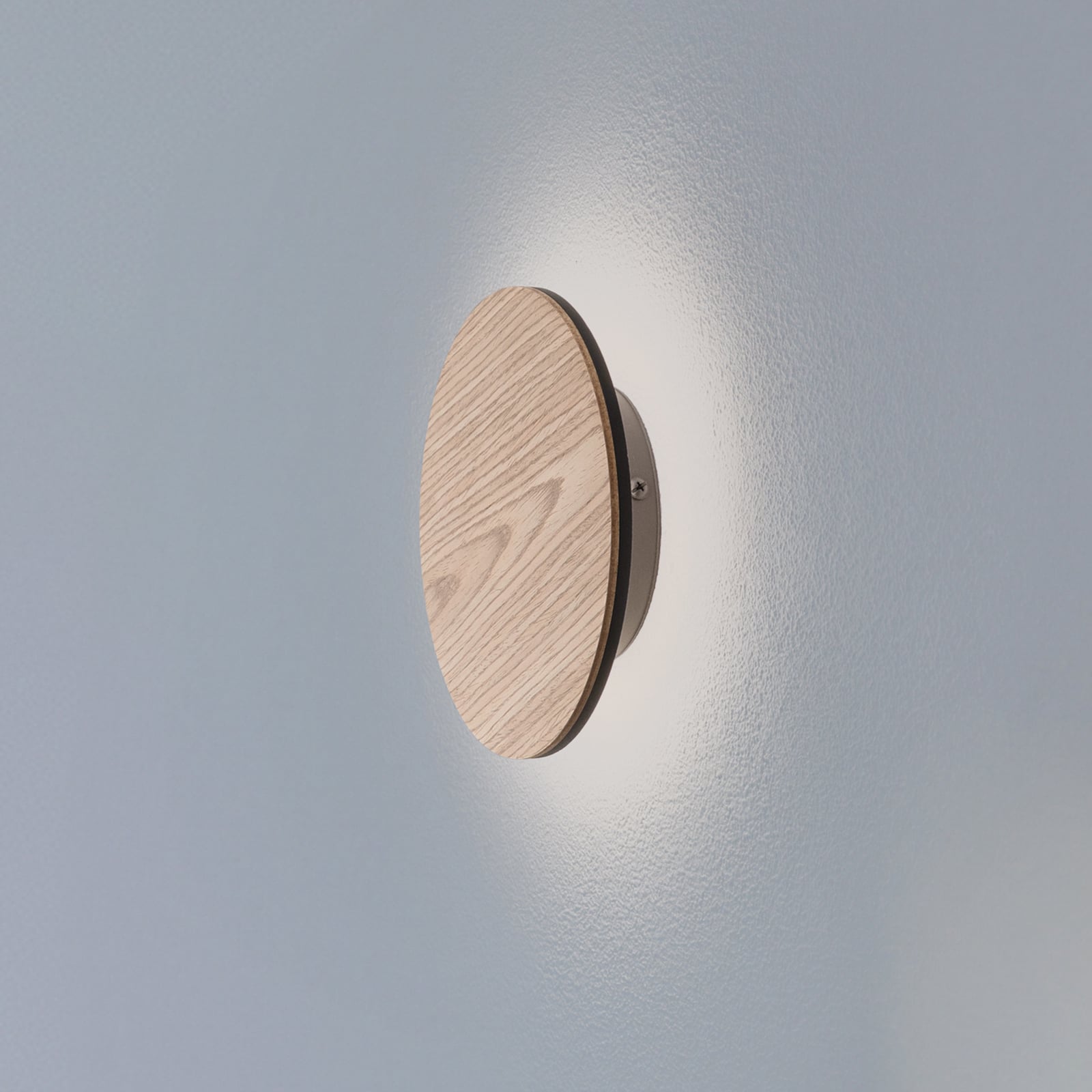 LED vegglampe Orios tre indirekte lys Ø20 cm varmhvit front