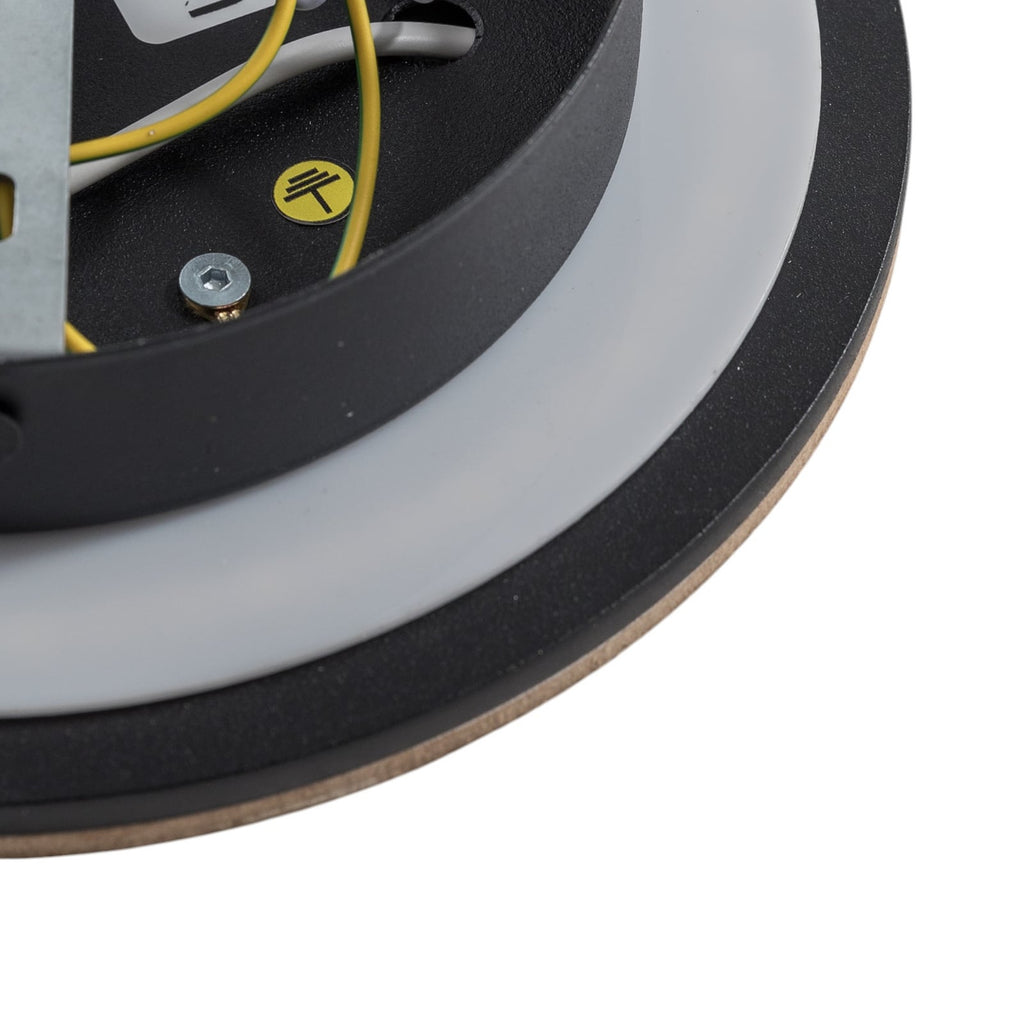 Sideprofil av LED vegglampe Orios tre indirekte lys Ø20 cm