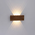 LED vegglampe Palma tredekor 32 cm opp/ned forfra