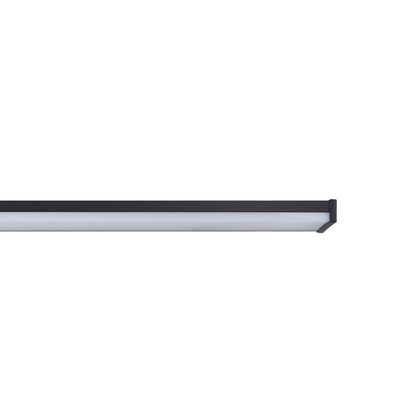 LED vegglampe Pandella 1 svart aluminium 78 cm nærbilde