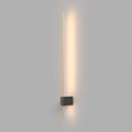 LED vegglampe Pars svart/gull fra forfra