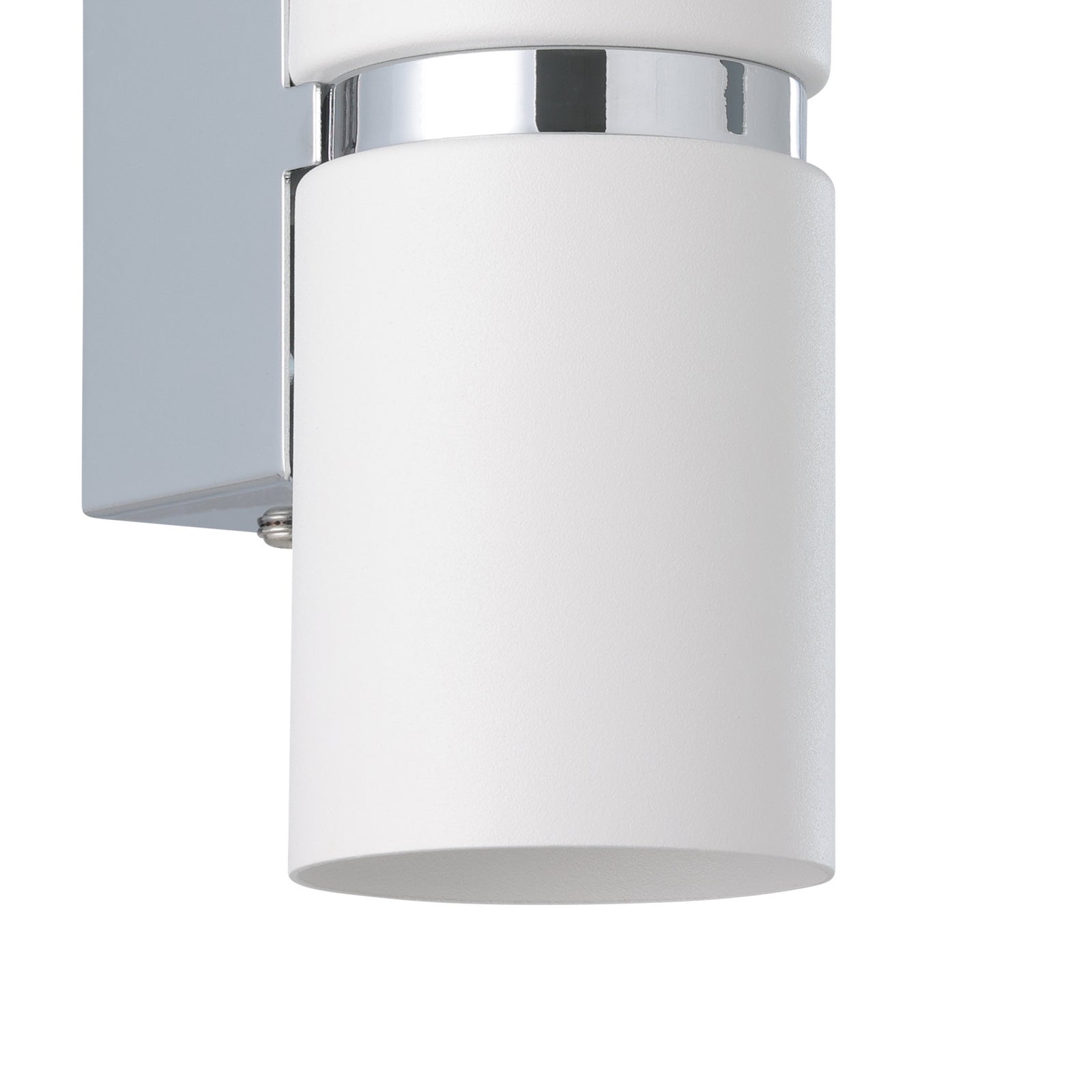 LED vegglampe Passa rund hvit 2-lys GU10 opp og ned med stålramme