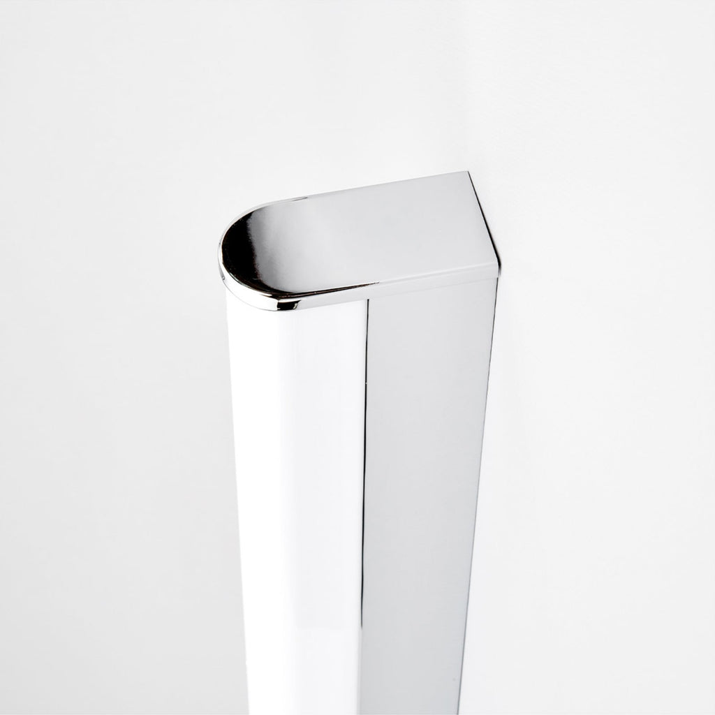 Lysdetalj fra LED vegglampe Philippa krom akryl 58 cm IP44