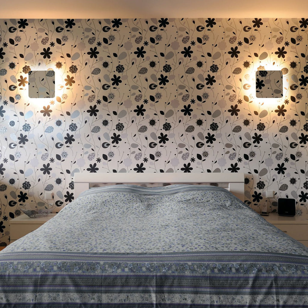 LED vegglampe Plastra gips kvadratisk 30x30 cm hvit detalj
