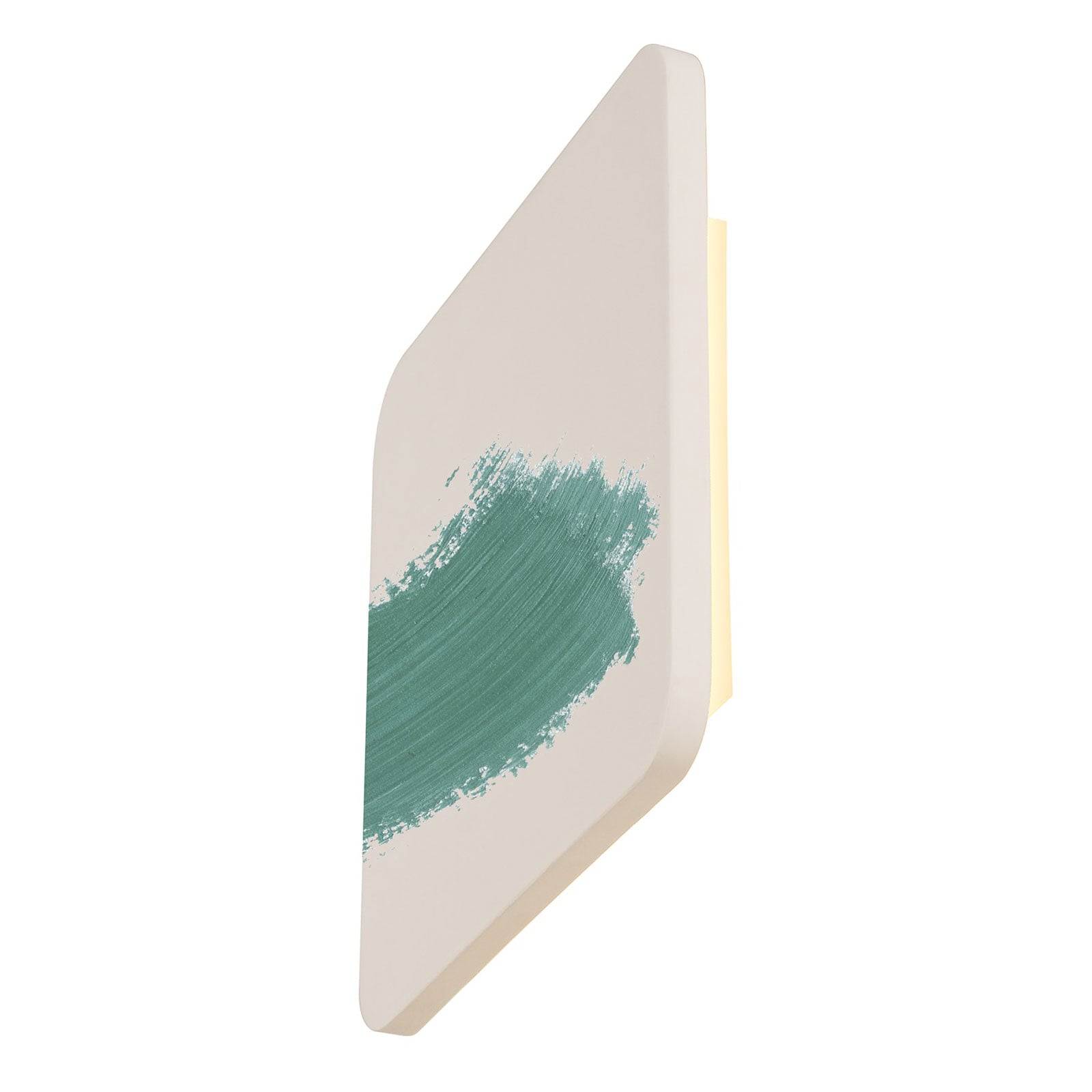 LED vegglampe Plastra gips kvadratisk 30x30 cm hvit side