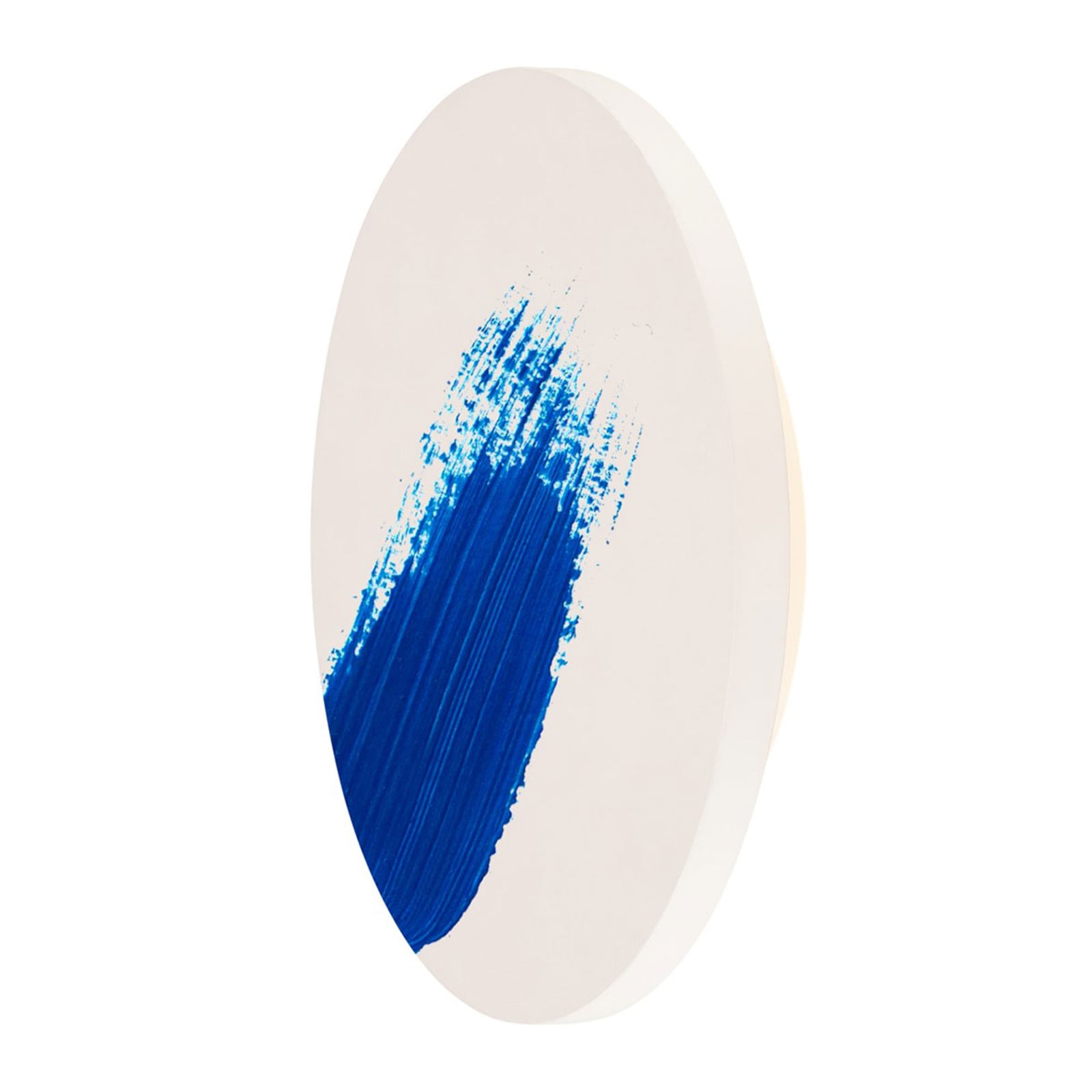 LED vegglampe Plastra rund gips Ø26 cm 7,4W varmhvit side