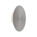 LED vegglampe Puntua oppladbar dimbar Ø18 cm grå forfra
