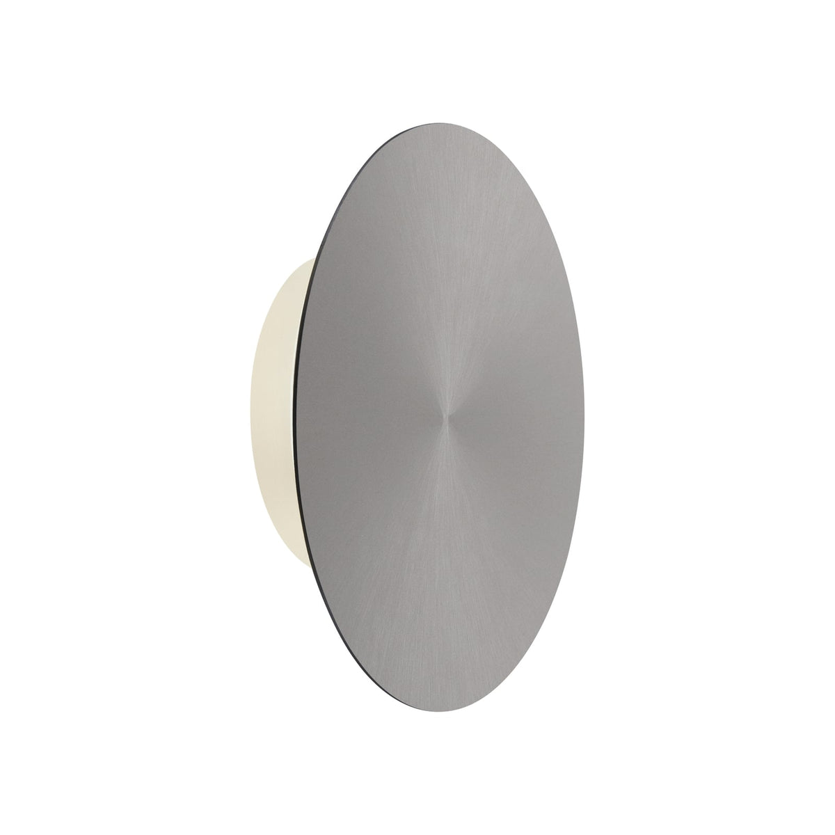LED vegglampe Puntua oppladbar dimbar Ø18 cm grå forfra