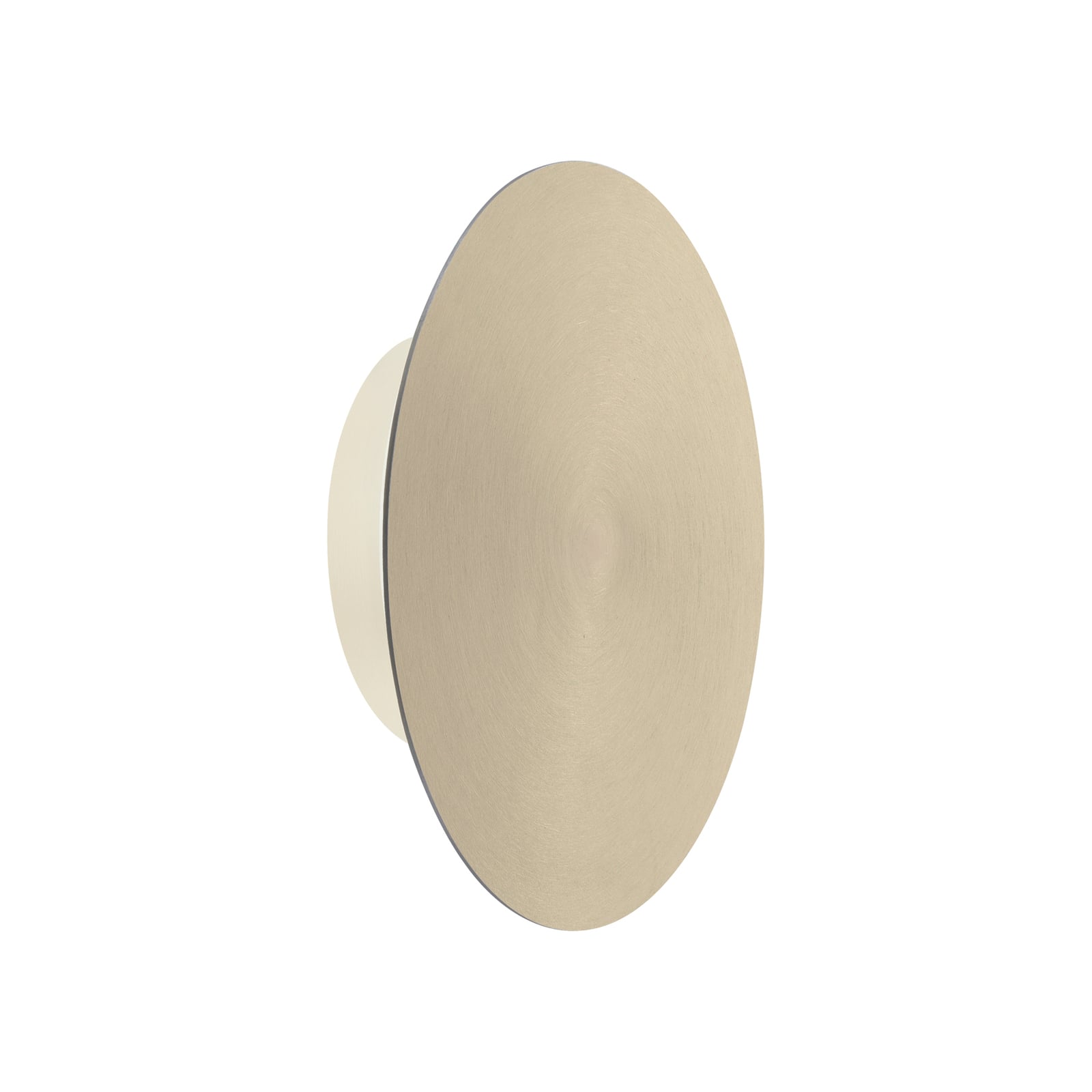 LED vegglampe Puntua oppladbar dimbar messing matt forfra