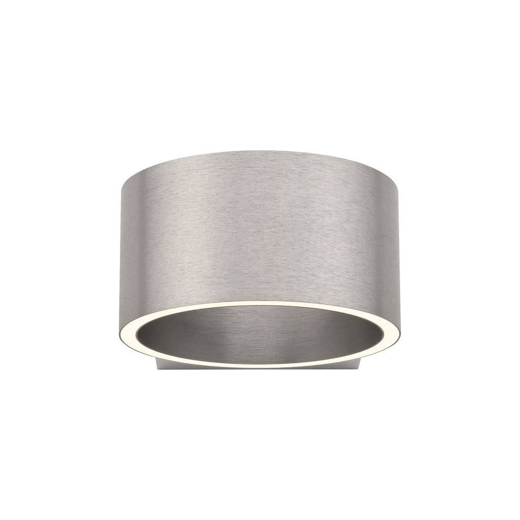 LED vegglampe PURE Clipse dimbar aluminium montert på vegg