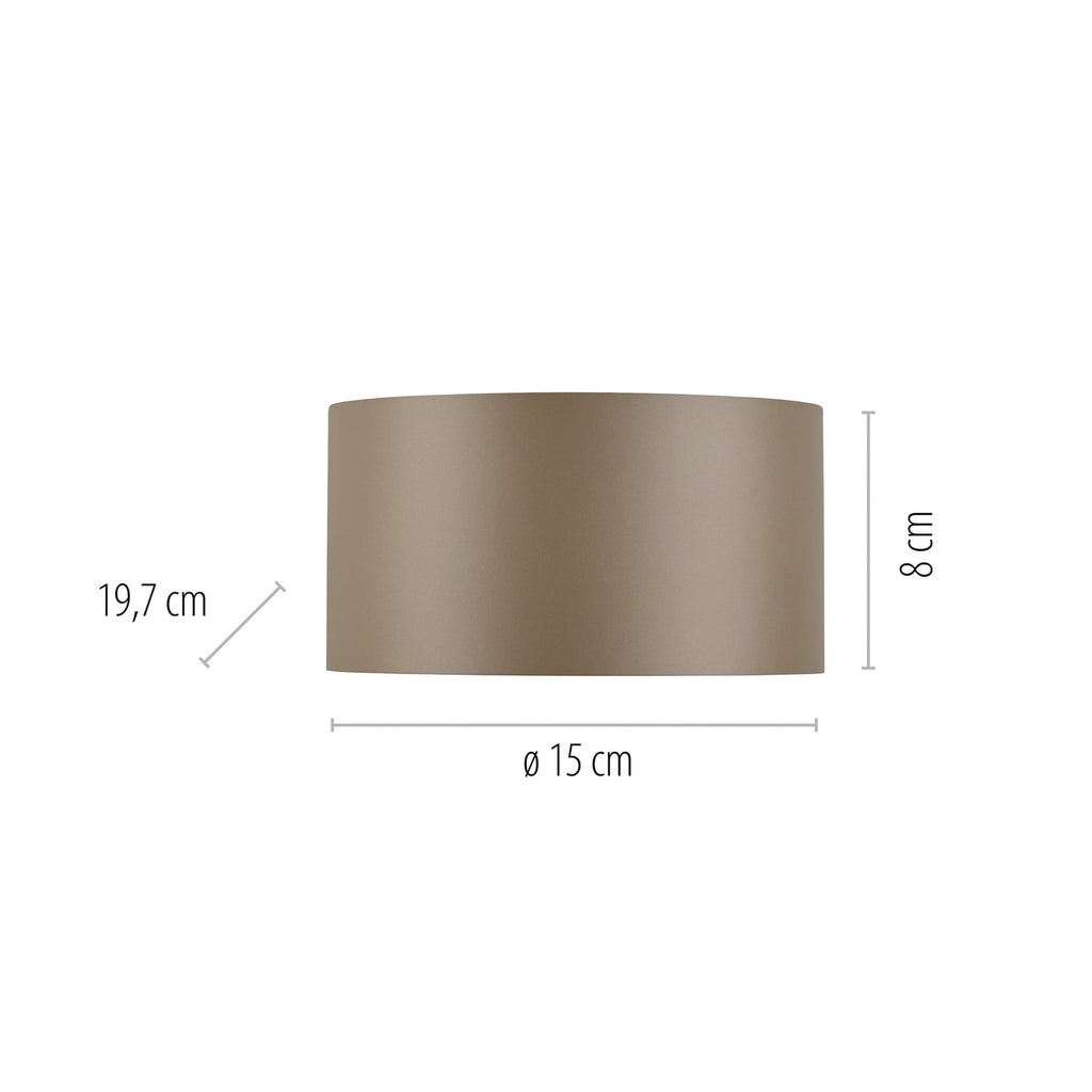 LED vegglampe PURE Clipse dimbar bronse aluminium detalj