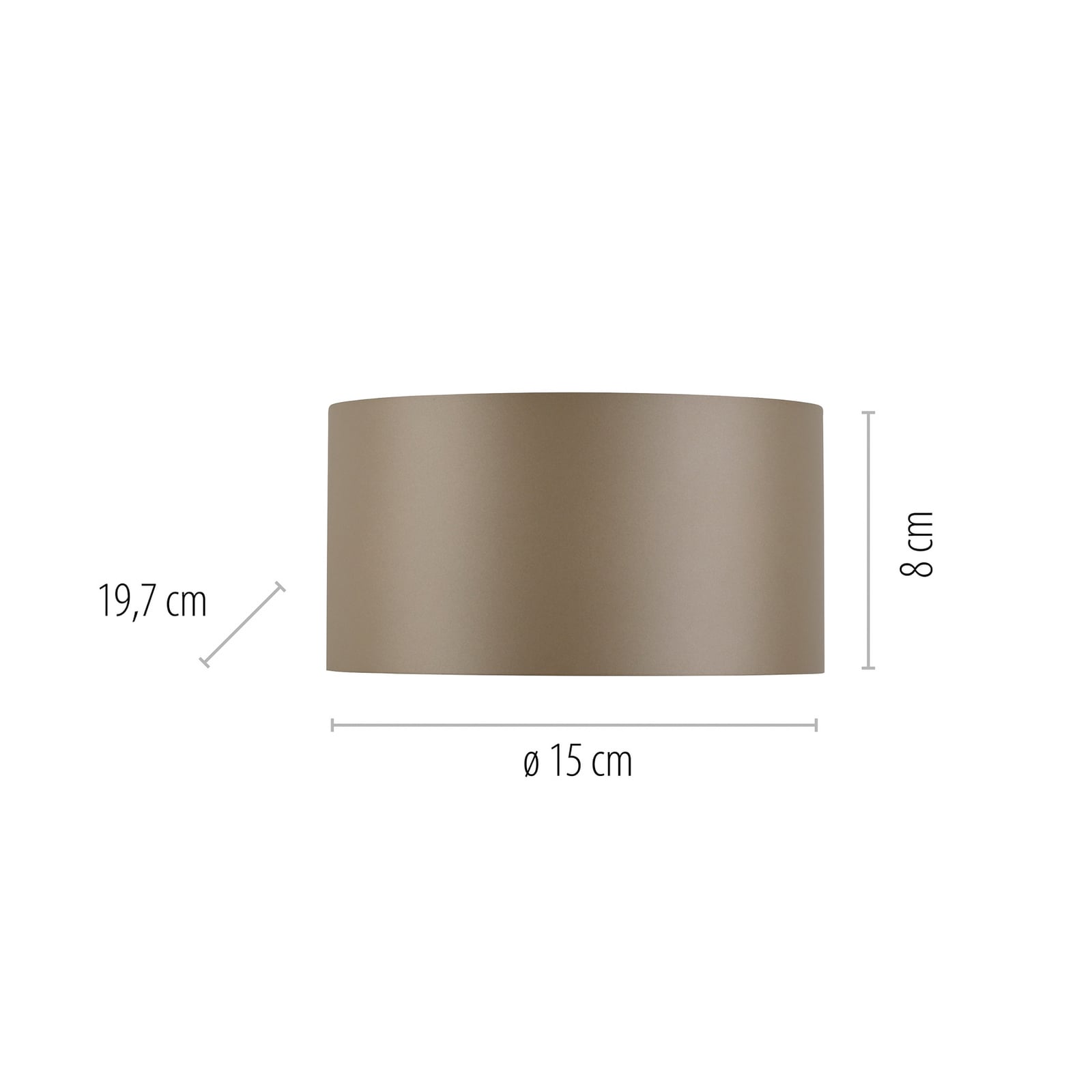 LED vegglampe PURE Clipse dimbar bronse aluminium detalj
